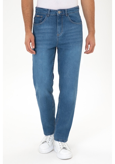 U.S. Polo Assn. Erkek Mavi Loose Fit Jean Pantolon 50308292-DN0022