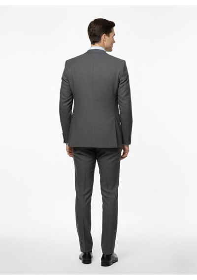 Presto Erkek Slimfit 6 Drop Yelekli Takım Elbise Siyah 786-011 Siyah
