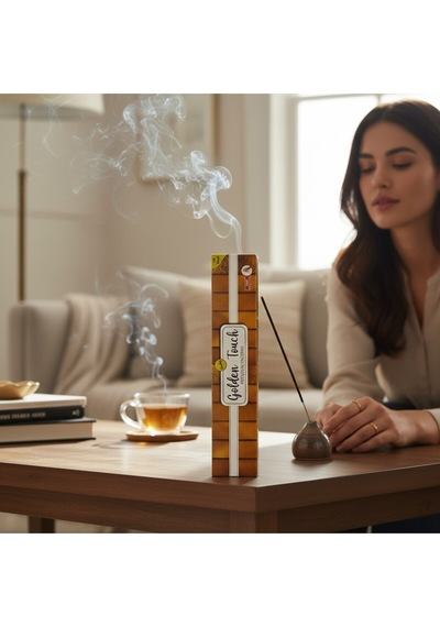 Golden Touch 100'lü Parfüm Hediyeli Premium Kalite Meditasyon Çubuk Tütsü