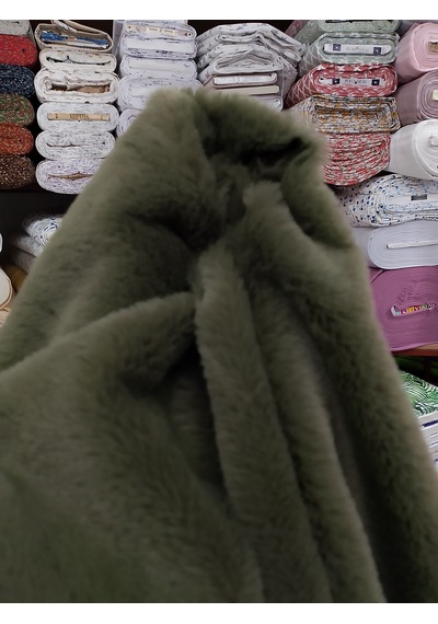 Toskana Peluş Kumaş Haki