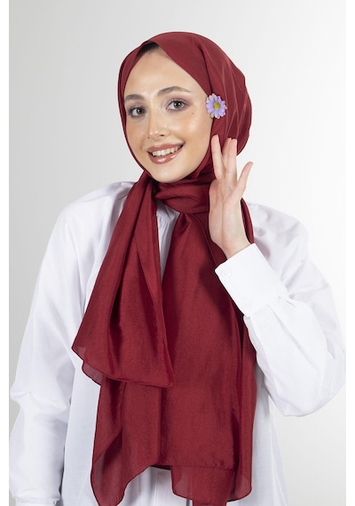Harem Scarf Brisa Vual Şal - Bordo - Bordo