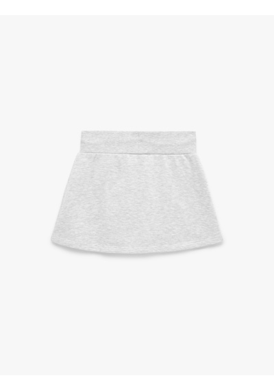 Koton Beli Bağcıklı Slim Fit Nakışlı Mini Spor Şort Etek Gri Melanj 6sak40430nk Koton Beli Bağcıklı Slim Fit Nakışlı Mini Spor Şort Etek Gri Melanj 6sak40430nk