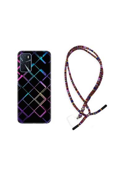 Oppo A16 Kılıf Rasta Boyun Askılı Şekiller 1681
