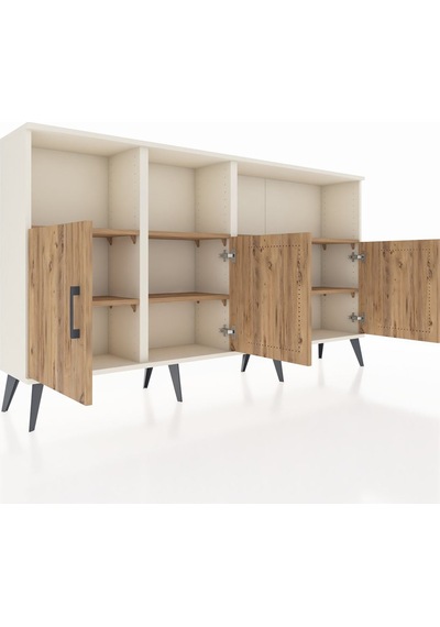 Arges Konsol 6 Raflı 4 Kapaklı 176x30x99 Aytaşı-çam Atlas Çam - Aytası Arges Konsol 6 Raflı 4 Kapaklı 176x30x99 Aytaşı-çam Atlas Çam - Aytası