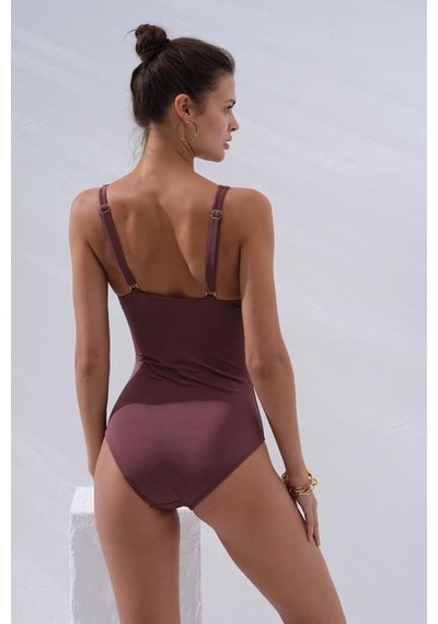 Eros Pierre Cardin Riva Balenli Büyük Beden Mayo Toffee Çok Renkli