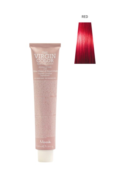 Nook Virgin Color Profesyonel Saç Boyası 100ml-kırmızı Yoğunlaştırıcı/ateş Kırmızısı Modulator-kırmızı