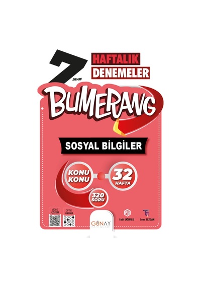 Günay Yayınları 7. Sınıf Sosyal Bilgiler Bumerang Deneme