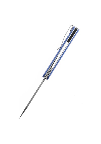 Kansept Buldozer Mavi G10 Sap Taşlanmış D2 Çelik Kamp Çakı T1028a6