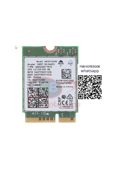 Intel Wi-fi 6 Ax201 Ax201ngw Bluetooth 2.4g/5g Wireless Kart Wifi Card