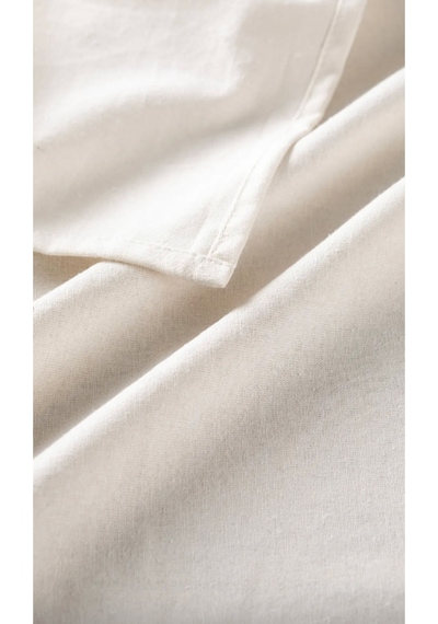 Soft Natural Keten Runner 40 x 150 Cm Nefes Alabilir Doğal Doku
