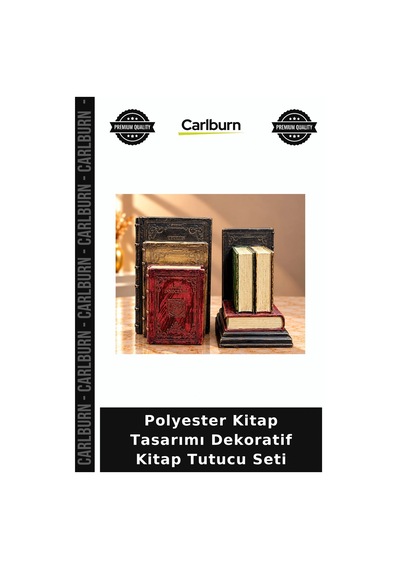 Premium Polyester Kitap Tasarımı Dekoratif Kitap Tutucu Seti Okuma Köşesi Parça