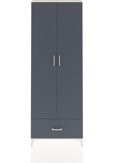 Arges Dolap 5 Raflı Tek Çekmeceli 2 Kapaklı 88x30x243 Aytaşı-... Aytaşı