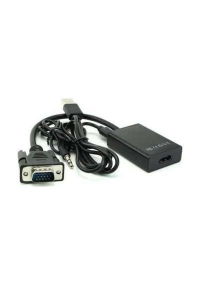 Vga To Hdmi Çevirici Dönüştürücü Adaptör Kablosu