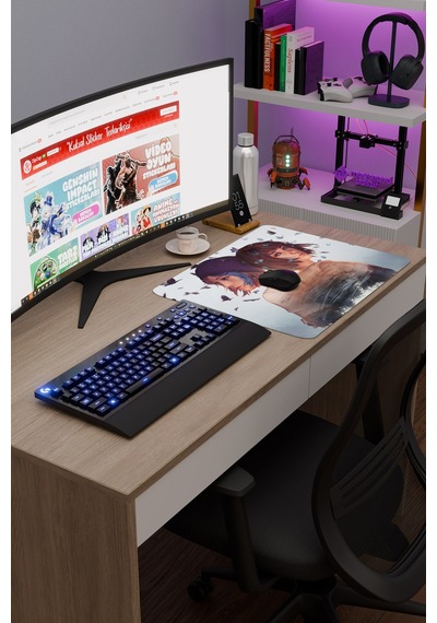 Life İs Strange Kaymaz Dikişli Kauçuk Oyuncu Mousepad V3 - 48x40 Xl Gaming Mouse Pad Fare Altlığı