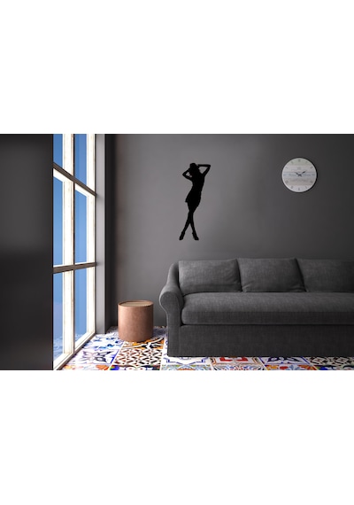 Kadın Folyo Sticker Derstv1180 100cm Uzunluk Siyah