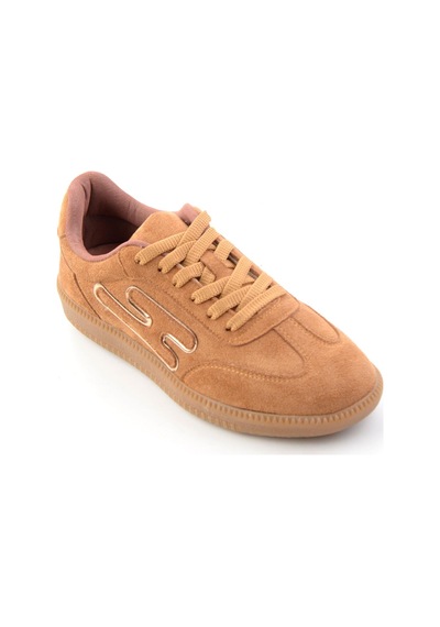 Bambi Camel Süet Kadın Sneaker K01705000372