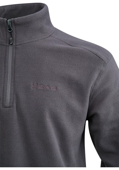 2as Cedric Erkek Yarım Fermuarlı İnce Polar Sweatshirt Antrasit Antrasit