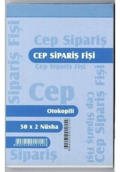 Özkan Cep Spariş Fişi Otokopili 50X2