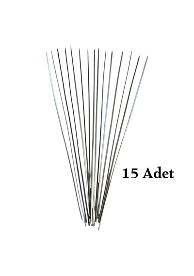 Ciğer Şişi 15 Adet 55 Cm ,et Mangal Yassı Şiş Uzunluk 55 Cm