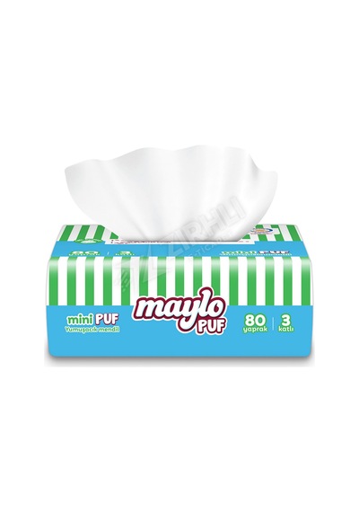 2 Adet Maylo Puf Mendil Mini 80'li