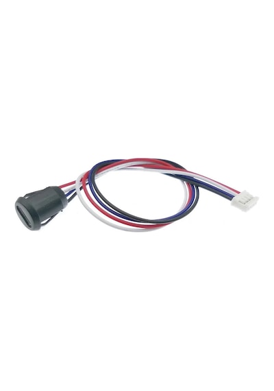 Type C Panel Montaj Dişi Soket 4 Pin 15cm Kablolu Uzatma Usb 3.1 Konnektör Araba Kamera