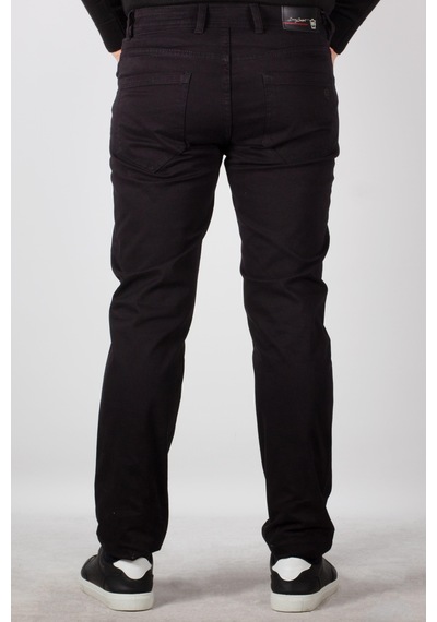 Erkek Chino Pantolon Gabardin Slim Fit Dar Kesim Siyah 2160 Siyah