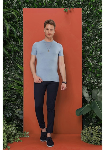 Efor Ts 847 Mavi Spor T-shirt Mavi