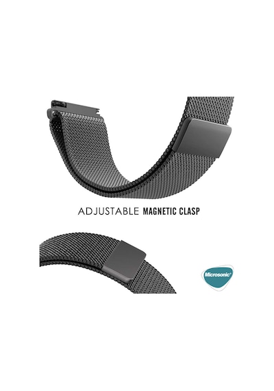 Microsonic Samsung Uyumlu Galaxy Watch 5 44mm Milanese Loop Kordon