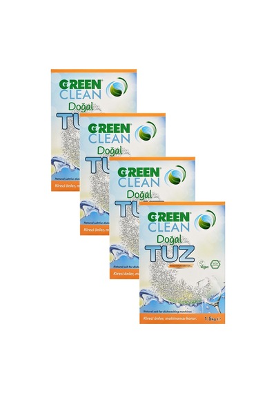 U Green Clean Doğal Bulaşık Makinesi Tuzu 4 x 1500 G