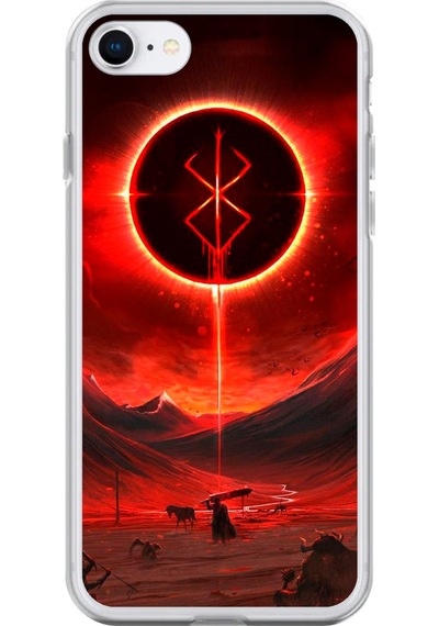 Apple Uyumlu iPhone 6s Şeffaf Kılıf Berserk Tasarımlı 1