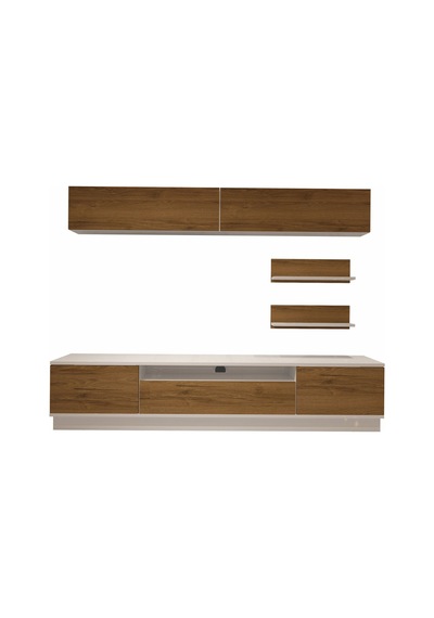 Decoraktiv Trendstyle 5s Mdf Tv Ünitesi Tv Sehpası - Beyaz Pera Beyaz - Meşe