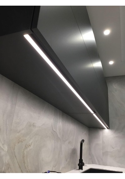 Tr Dekoratif Mutfak Tezgah Üstü Led Lineer Aydınlatma - Dokunmatik On - Off Tuşlu 6500k Beyaz Işık, 50cm Genel