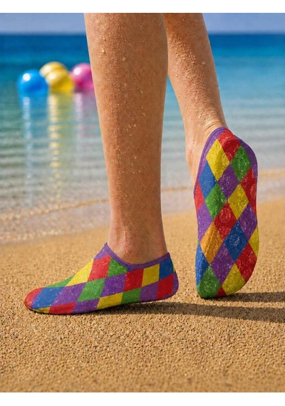 Gripptoes Kaymaz Damla Tabanlı Deniz&havuz Çorabı F1 Çok Renkli