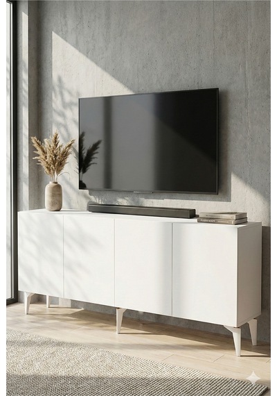 Ka1809b Lipa Konsol ,tv Sehpası Beyaz 180cm