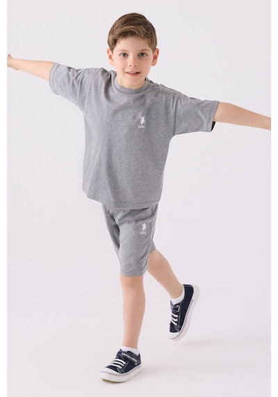 U.S. Polo Assn. Erkek Çocuk Gri Melanj Bermuda Takımı 5274-43647 Gri Melanj U.S. Polo Assn. Erkek Çocuk Gri Melanj Bermuda Takımı 5274-43647 Gri Melanj