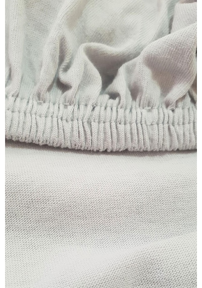 4 Adet Pamuklu Ve Lastikli 60 X 120 Cm Penye Bebek Çarşaf-gri