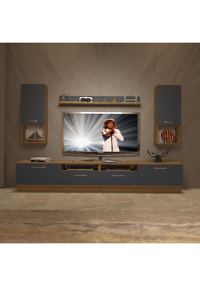 Decoraktiv Trendstyle 5220da Mdf Tv Ünitesi Tv Sehpası Pera - Antrasit