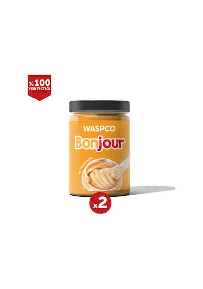 Waspco %100 Yer Fıstığı Ezmesi 2 x 300 G