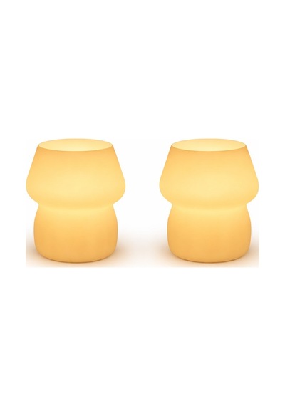 Mini Led Mum Işıklı Dekoratif Gece Lambası Masa Üstü Mumluk 3d Baskı Çok Renkli