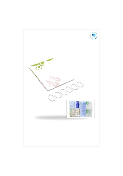 Pvc Duş Perdesi Çift Kanat Su Geçirmez Banyo Tekstili Hijyenik Ma Çok Renkli