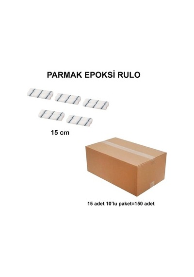 15 Cm Parmak Epoksi Rulo Yedek, 10'lu Paket