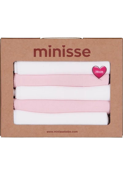 Civil Baby 6lı Düz 29x29 CM Ağız Bezi Ve Mendili - Ekru Standart Ekru-pembe