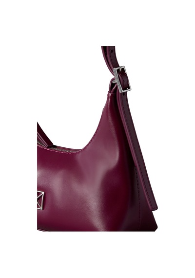 Calvin Klein Emblem Leather Mını Shoulder B-15555 Pembe