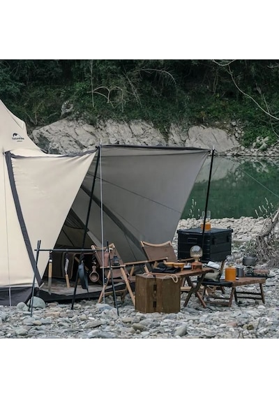 Naturehike Moğol Glamping 4 Kişilik Piramid Çadır Bej