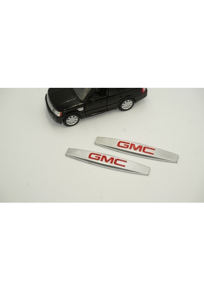 Gmc Logo Yan Çamurluk 3M 3D Krom Metal Logo Amblem