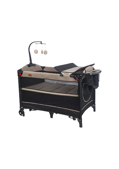 Mamma Ultimate Anne Yanı Organizerli Dönenceli Park Yatak Beşik 70 X 110 Cm. Kahverengi