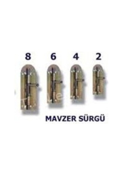 Mavzer Sürgü Kapı Arkası Sürgüsü ve Vidası No 8