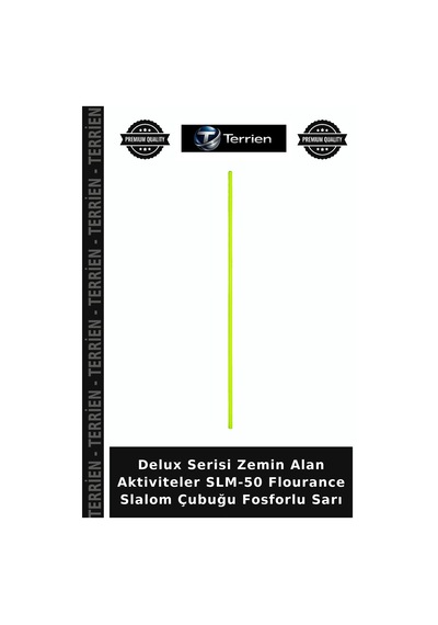 Delux Serisi Zemin Alan Aktiviteler Slm-50 Flourance Slalom Çubuğu Fosforlu Sarı