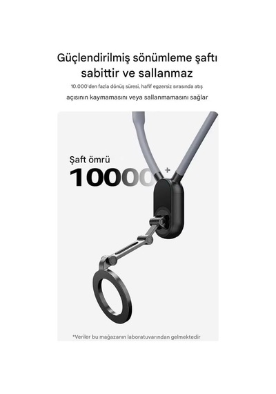 Tr Manyetik Boyun Tipi Esnek Telefon Tutucu Eller Serbest Pov/vlog/spor Kullanımı İçin Uyumlu Nh-01 Diğer