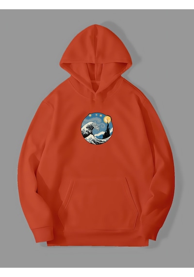 Harmandar 3 İplik Yıldızlı Gece Dalga Baskılı Turuncu Kanguru Cepli Kapüşonlu Sweatshirt Hoodie Dalgaturuncusweat Harmandar 3 İplik Yıldızlı Gece Dalga Baskılı Turuncu Kanguru Cepli Kapüşonlu Sweatshirt Hoodie Dalgaturuncusweat